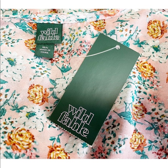 NWT Wild Fable Floral Long Kimono Duster Top - Picture 6 of 7